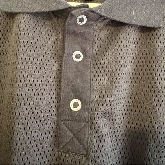 🐷 Nasty Pig Penalty Black Mesh Polo - Picture 6 of 11